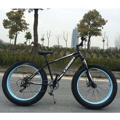 26&quot; 4.0 Cuadro de aleación de aluminio 7 velocidades Gran neumático neumático graso bicicleta de nieve con centro de aluminio