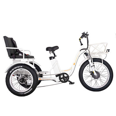 750W ruedas delanteras eléctricas de Rickshaw Trike con batería de litio de 21AH y 7 velocidades