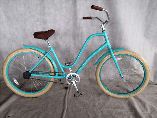 Coaster Brake 26 pulgadas de velocidad única híbrida Unisex Beach Cruiser Bike con 26 * 2.35 neumáticos
