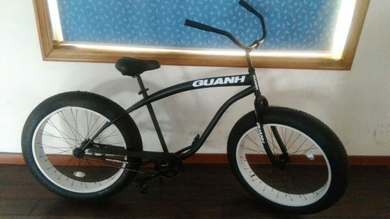 26&quot; Fat Bike con silla de cuero y marco de aluminio Su compañero ideal al aire libre