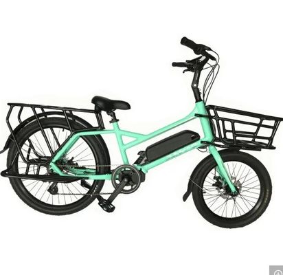 Bicicleta eléctrica familiar o de carga con agarres de doble densidad y tenedor de aluminio de Ananda Bafang