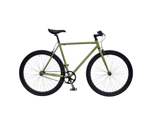 58cm 60cm marco blanco borde rojo 700c velocidad única fijación de engranaje fijo bicicleta doble V freno