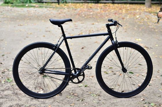 58cm 60cm marco blanco borde rojo 700c velocidad única fijación de engranaje fijo bicicleta doble V freno