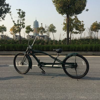26&quot; Hi-Ten Acero Cuadro Adulto Beach Cruiser Chopper Bike 17KG Peso Bruto 3.0 neumáticos