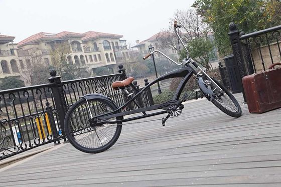 26&quot; Hi-Ten Acero Cuadro Adulto Beach Cruiser Chopper Bike 17KG Peso Bruto 3.0 neumáticos