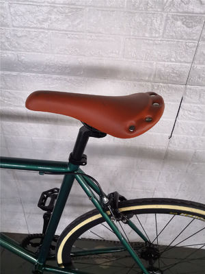Bicicleta de doble V Freno 700c Bullhorn Manilla de barra de engranaje fijo para adultos Retro Vintage clásico