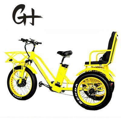 24&quot; Triciclo eléctrico Etrike con motor de 750W y batería de litio de 21AH 40KM/H Velocidad máxima