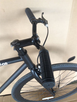 Cuadro de bicicleta personalizado de Matt Negro para adultos 700C Crucero de acondicionamiento físico urbano de una sola velocidad