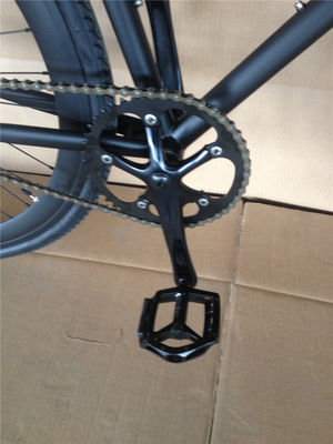 Cuadro de bicicleta personalizado de Matt Negro para adultos 700C Crucero de acondicionamiento físico urbano de una sola velocidad