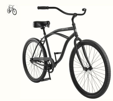 26 pulgadas de color rojo Bicicletas clásicas de crucero de playa para hombres con asiento grande y cómodo
