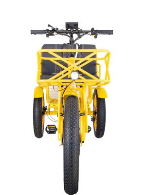 Rickshaw eléctrico de 750W Motor BaFang delantero de 21AH Batería de litio 60KM EE.UU. Adulto 24 &quot;Grasa de nieve Gran neumático Asiento del pasajero
