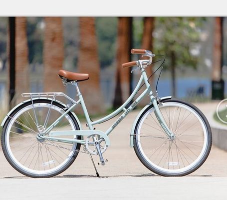 Bicicleta de la ciudad vintage con engranajes de 3 velocidades y aleación de aluminio V Freno Peso bruto 16 kg