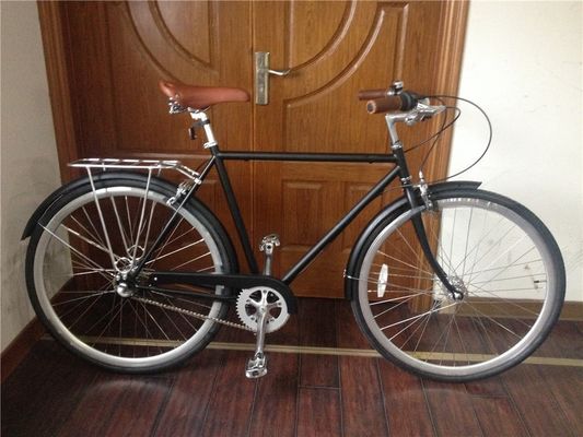 Bicicleta de la ciudad vintage con engranajes de 3 velocidades y aleación de aluminio V Freno Peso bruto 16 kg