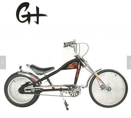 Bicicleta de chopper de gran tamaño para adultos CE de 24 &quot;-20&quot; OEM / ODM de velocidad única con borde y tenedor de aluminio
