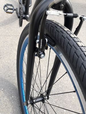 7 velocidad de la bicicleta de la ciudad con 24 pulgadas de neumático sólido y material de borde de aluminio diseño plegable