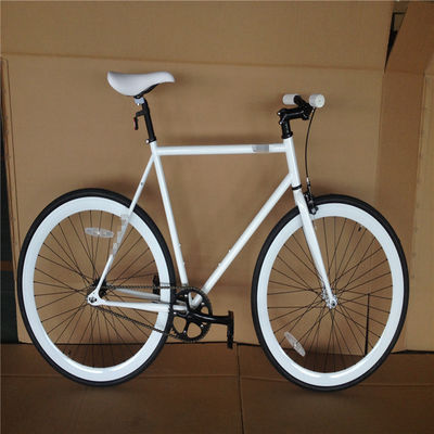 Conjunto de manivela de láser 700c Marco de carbono Bicicleta de velocidad fija con neumático Kenda 700 * 28C