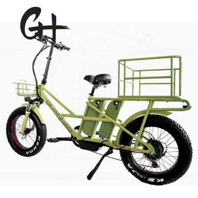 Freno de disco de 48V Baterías dobles Nieve grasa Gran neumático Carga eléctrica Bicicletas para familia 2