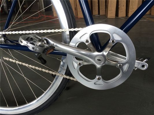 Lasco Adult Men Single Speed Retro Bike Vintage 4130 Bicicletas urbanas Híbridas Bicicletas cromolíticas 700 * 25C