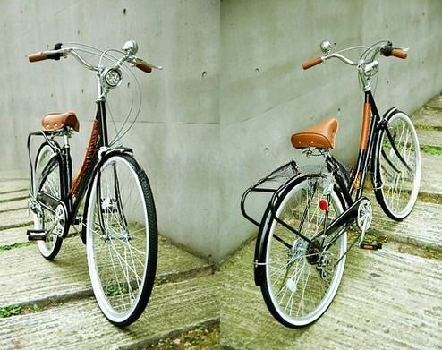 16KG Steel Fork Retro Vintage Holandés OMA Bike Luz delantera y Exploración de la ciudad de Holanda