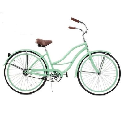 26 pulgadas de acero marco duro marco 3 velocidad de la playa crucero bicicleta para adultos hombres y mujeres