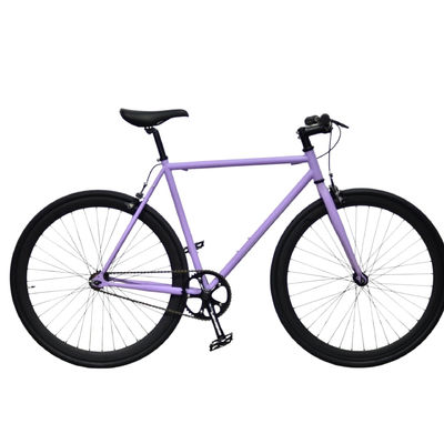 1.6m longitud OEM colorido 700C para adultos de carreras de carretera peso ligero de velocidad única fijación de engranaje fijo bicicleta