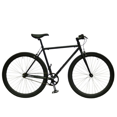 Cuando Hub Negro Color Personalizar 700x28C Cuadro de acero Vintage Fixie Bicicleta de engranaje fijo