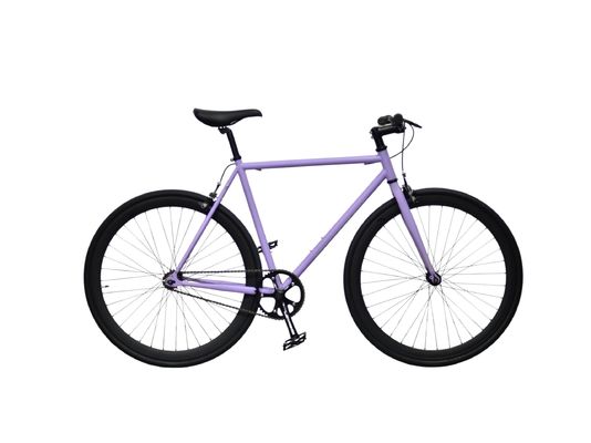 Cuando Hub Negro Color Personalizar 700x28C Cuadro de acero Vintage Fixie Bicicleta de engranaje fijo