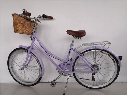 1.8m Largo marco de acero 700C Mujeres Single Speed City Bike para el mercado estadounidense OEM/ODM