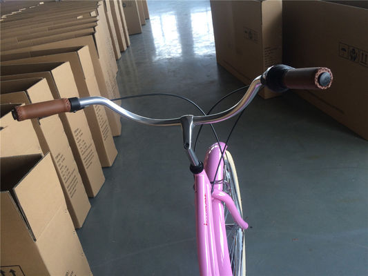 26 pulgadas de mujeres paso a través de 7 velocidad de la playa de la bicicleta crucero con asiento grande y cómodo