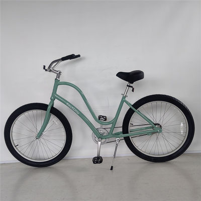 26 pulgadas de paso a través de la playa Cruiser bicicleta con marco de aleación de aluminio y un solo engranaje