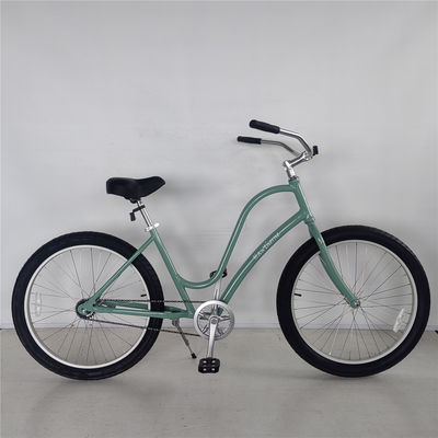 26 pulgadas de paso a través de la playa Cruiser bicicleta con marco de aleación de aluminio y un solo engranaje