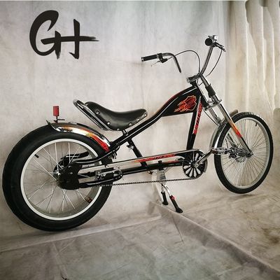25.0 KG Peso Bruto 24 &quot;-20&quot; Single Speed OEM / ODM Chopper Bike para adultos grandes hecho