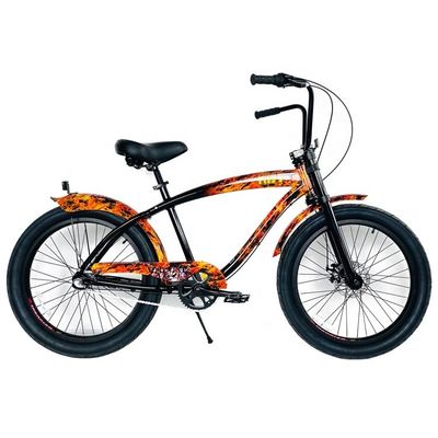 EEUU Mujeres 24 &quot; 3,0 Fat Pneumático Cuadro de Aluminio Beach Cruiser Bike con freno de disco