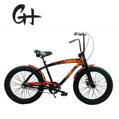 EEUU Mujeres 24 &quot; 3,0 Fat Pneumático Cuadro de Aluminio Beach Cruiser Bike con freno de disco