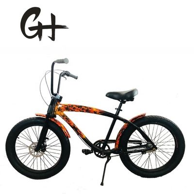 EEUU Mujeres 24 &quot; 3,0 Fat Pneumático Cuadro de Aluminio Beach Cruiser Bike con freno de disco