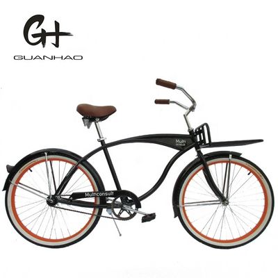 Logotipo personalizado de 26&quot; de velocidad única de montaña rusa freno de playa de la bicicleta crucero para hombres en EE.UU.