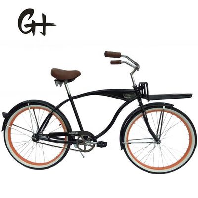 Logotipo personalizado de 26&quot; de velocidad única de montaña rusa freno de playa de la bicicleta crucero para hombres en EE.UU.