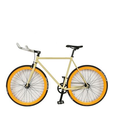 700C Hi-Ten Cuadro de acero de doble pared 43MM RIM de aluminio de una sola velocidad de pista bicicleta de engranaje fijo