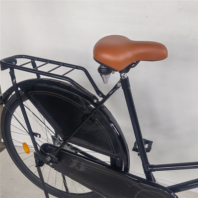 Solo velocidad 28 pulgadas Vintage clásico Negro Lady Oma Holanda City Cruiser holandés Bike Bicicleta para mujeres