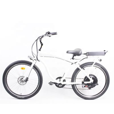 Bicicleta eléctrica de playa de alta velocidad de 26 pulgadas con motor de 1000W y batería de litio de 48V 14Ah