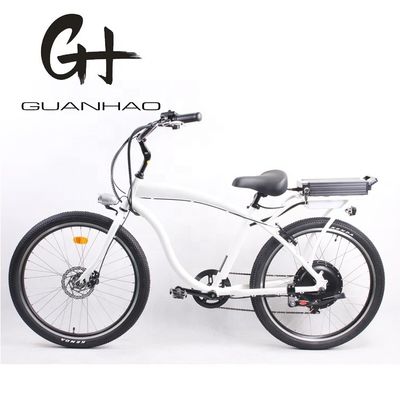 Bicicleta eléctrica de playa de alta velocidad de 26 pulgadas con motor de 1000W y batería de litio de 48V 14Ah
