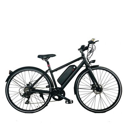26 "Motor del eje trasero 24V 250W 14AH Batería de litio Marco de aluminio Shimano 7 velocidades Electric City Lady Bike