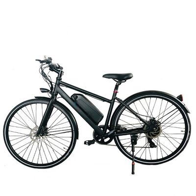 26 "Motor del eje trasero 24V 250W 14AH Batería de litio Marco de aluminio Shimano 7 velocidades Electric City Lady Bike