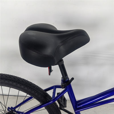2024 Modelo 26&quot; Freno de pie de un solo engranaje Antirrusta Crucero de playa para mujeres Bicicleta tenedor de acero