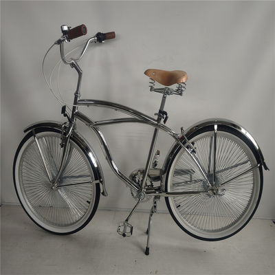 26 pulgadas de Aluminio Cuadro Hombres Adultos Beach Cruiser Bicicleta con 7 Velocidad Shimano Derailleur