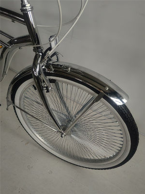 26 pulgadas de Aluminio Cuadro Hombres Adultos Beach Cruiser Bicicleta con 7 Velocidad Shimano Derailleur