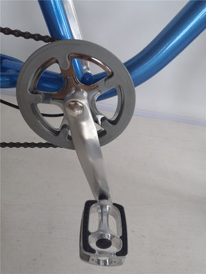 26 pulgadas de aluminio de aleación de marco 7 velocidad Vintage Beach Cruiser Bike con portador trasero