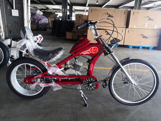 Velocidad máxima 40km/h 80cc Motorizado Motor de Gas de Gas Conjunto para Bicicletas Chopper 2 tiempos