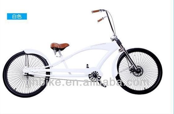 26' Long Frame Chopper Beach Cruiser Bike con pedal de aleación y tenedor de acero