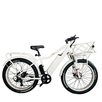 26&quot; 4.0 Gran neumático de nieve grasa bicicleta eléctrica con freno de disco y 1000W 48V 17AH Motor BaFang trasero